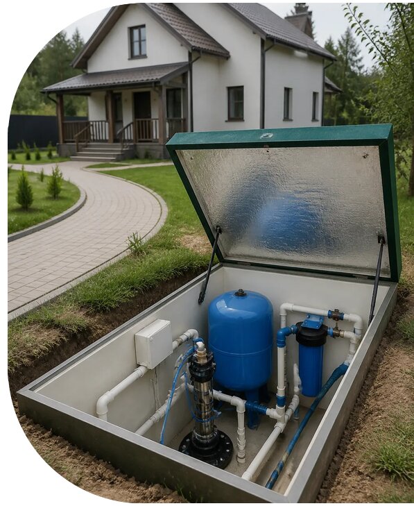 Автономное водоснабжение дома в Воркуте от 154215 р. | АПаруса-Врк